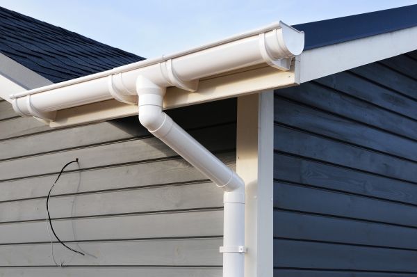 PVC Rain Gutter Installation in Reidsville